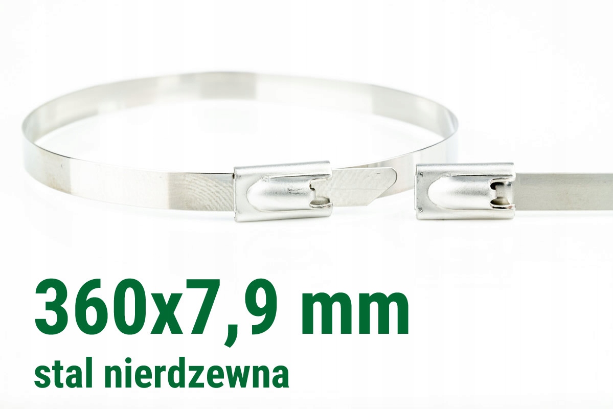 

Opaska zaciskowa stalowa nierdz 360 x 7,9 mm 10szt