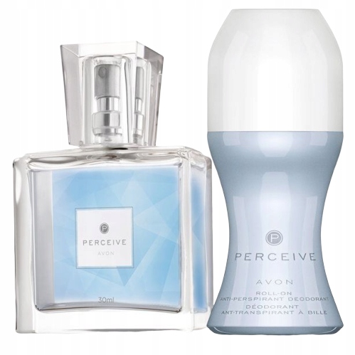 Avon Perceive Zestaw [Perfumy 30ml + Roll_on] Stan opakowania oryginalne