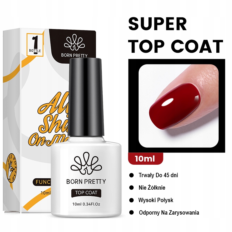 BORN PRETTY - Zestaw HYBRYDA - BAZA + TOP + PRIMER - Set 01 Kod producenta SET01
