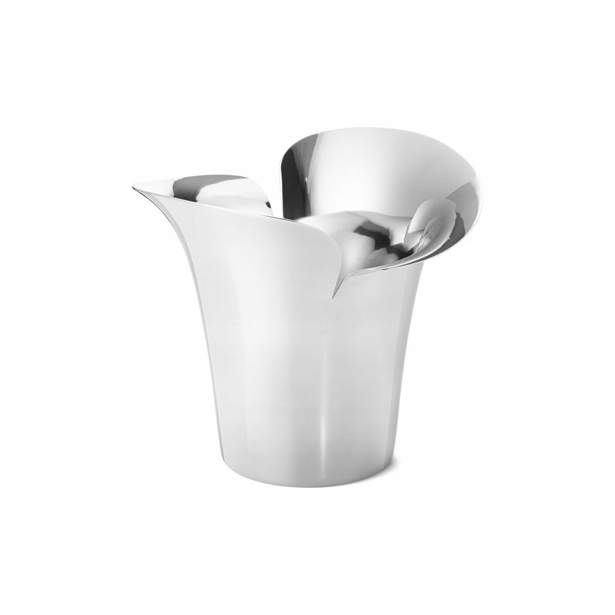 Georg Jensen Bloom Botanica Oceľový kvetináč na kvety 14 cm, leštený
