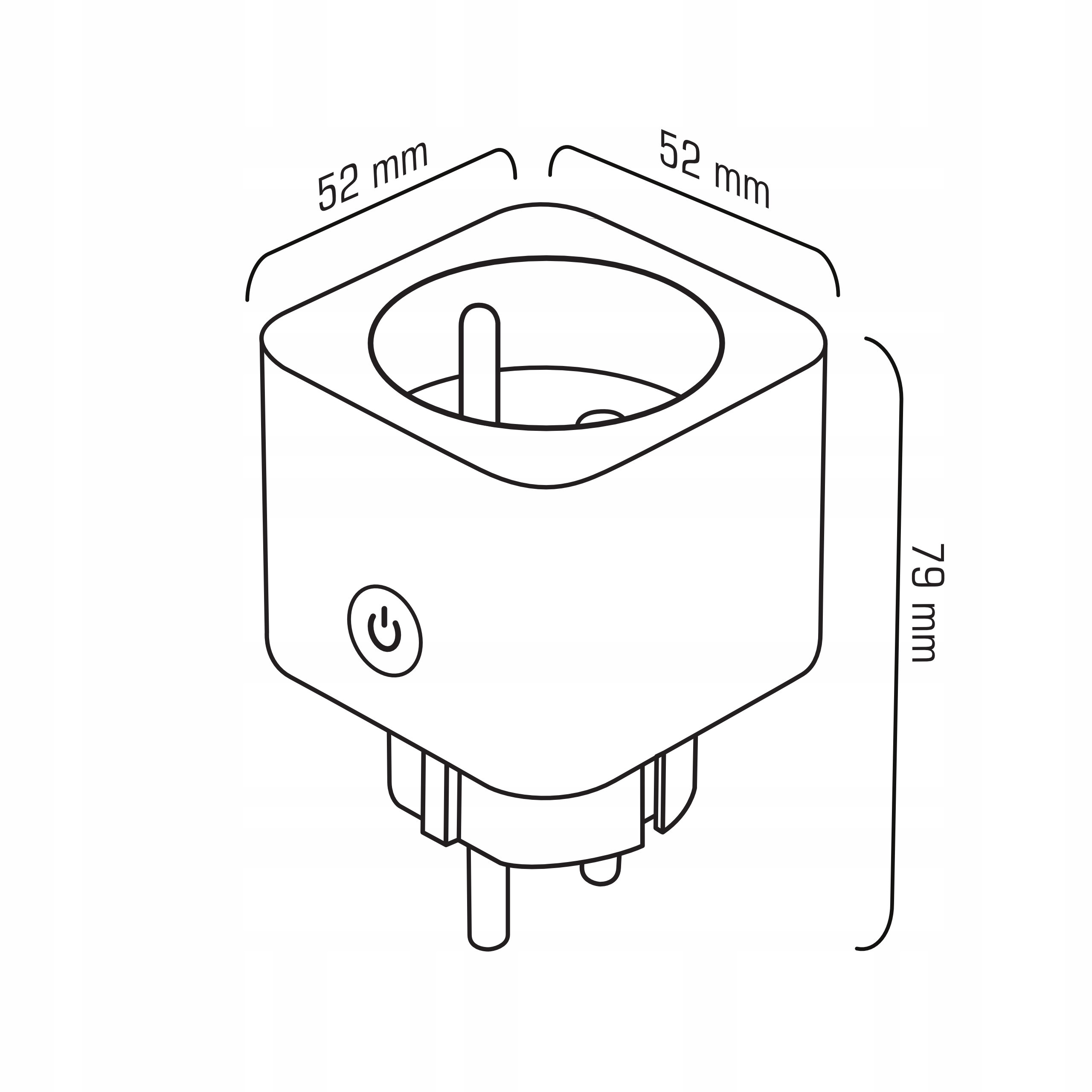 Inteligentne Gniazdko Programator Czasowy Watomierz Bolec WIFI TUYA SMART Rodzaj gniazdko