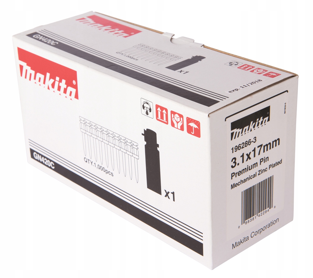 Hřebíky Do Betonu 3.1x17 Plyn Pro GN420CLSE Makita