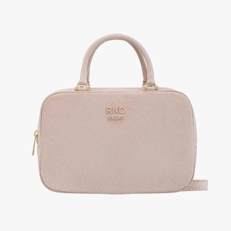 Ryłko R40969TB 8QŁ Krémová kožená kabelka Kochland