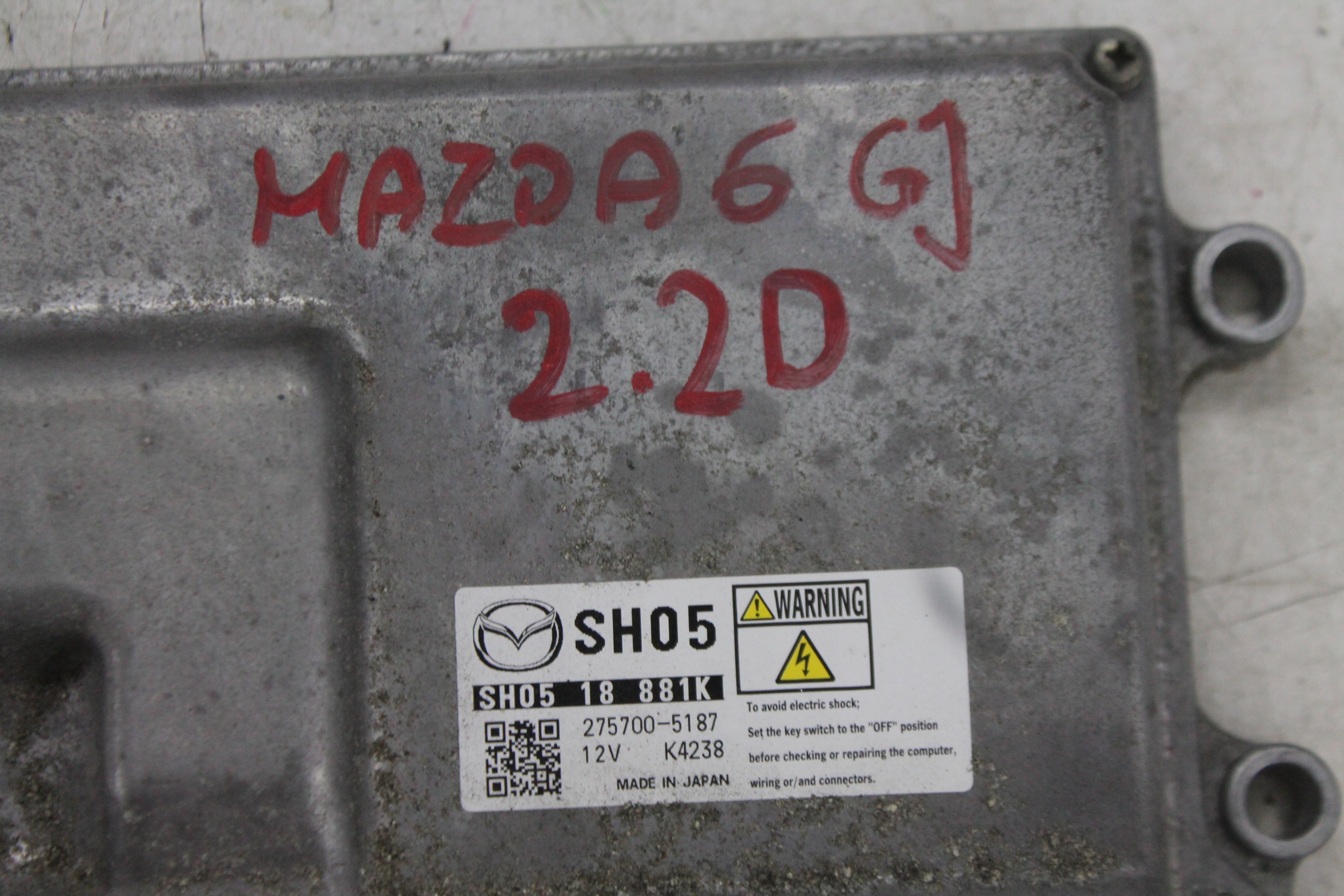 computer Motore SH0518881K MAZDA 6 GJ 2.2 D 12