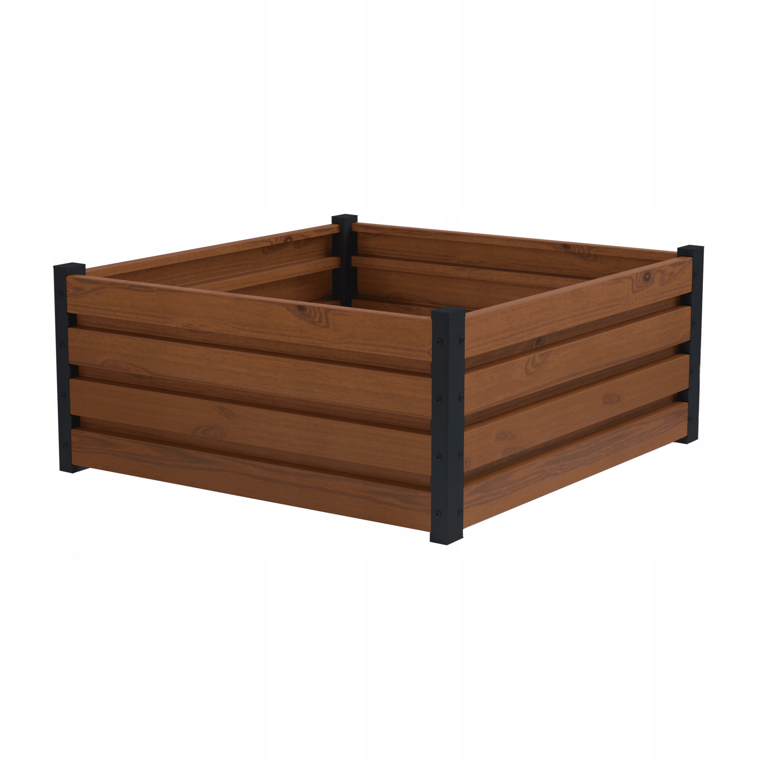 

Skrzynia do ogrodu na kwiaty stal 40x100x100 Drewn