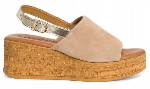 Tamaris dámské kožené sandály na klínku 41