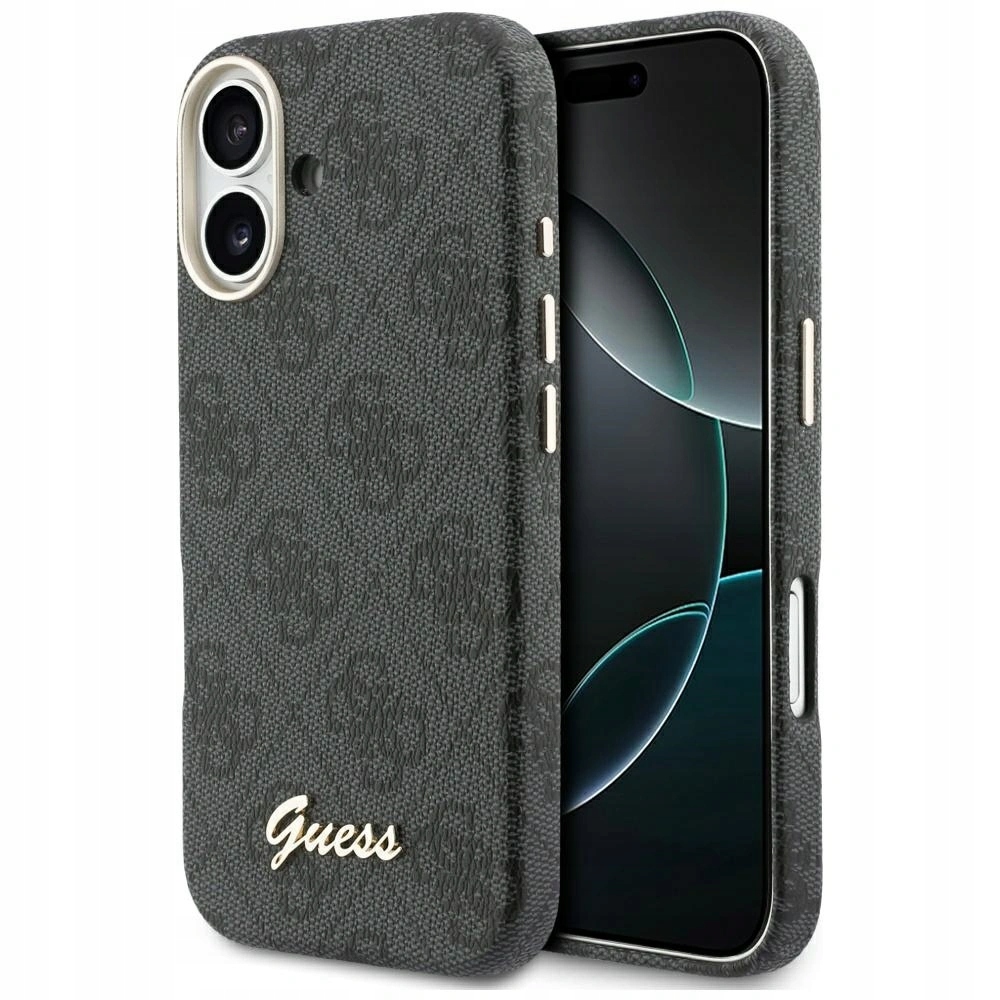 Pouzdro Guess 4G Script MagSafe pro Apple iPhone 17, černé