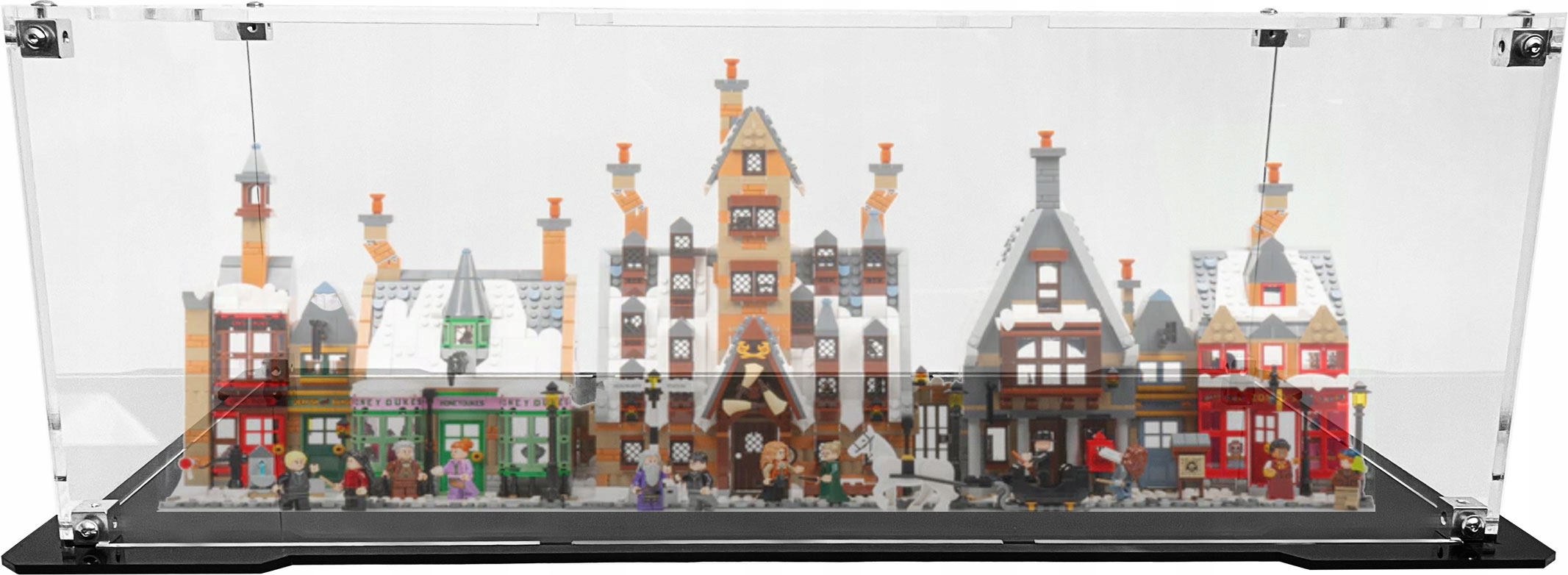 Vitrína s černou základnou pro stavebnici Lego 76457 Harry Potter Hogsmeade