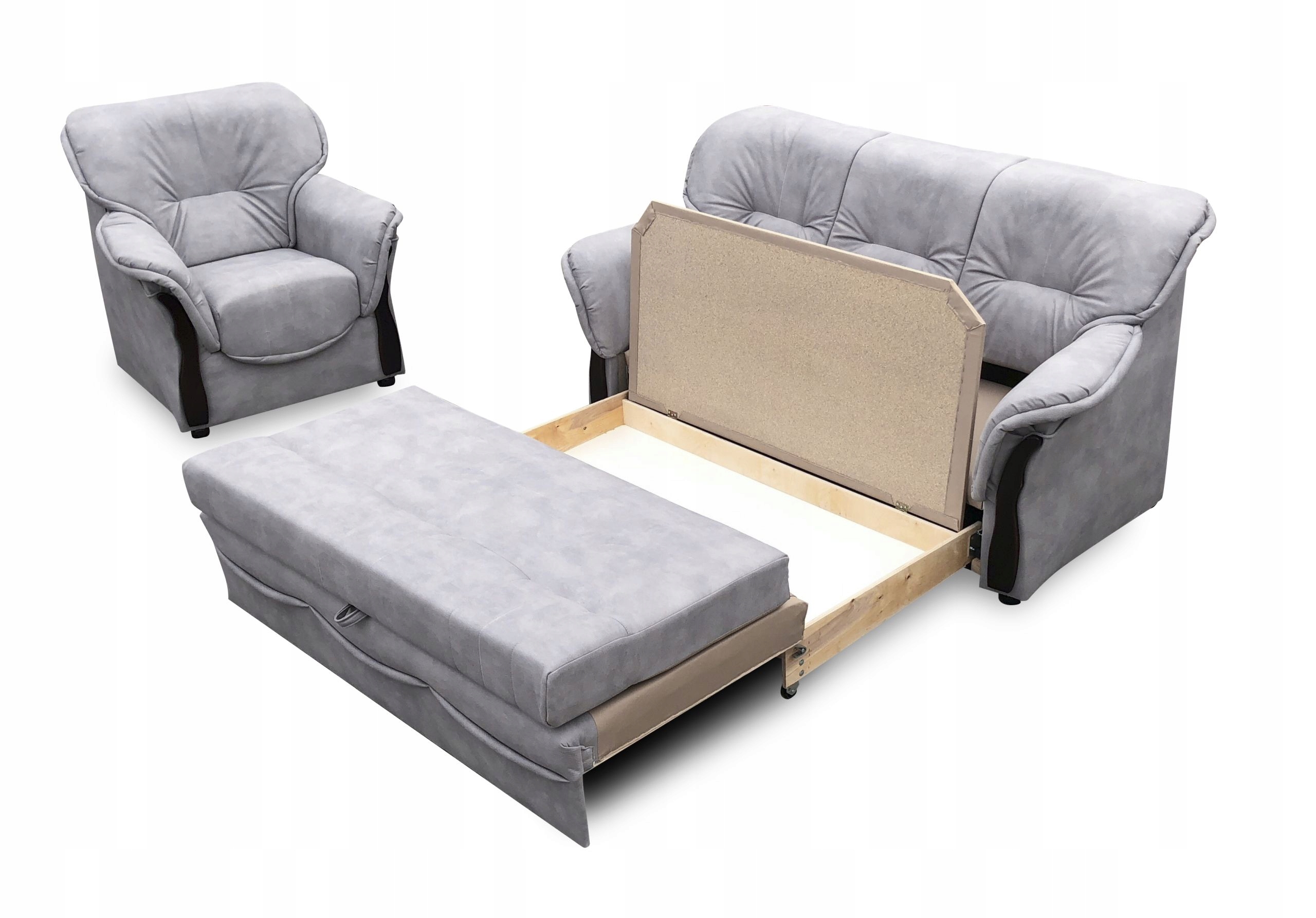 Sofa z Funkcją Spania, Sofa Rozkładana HONORATA 182cm, Rozkładana, Pojemnik Marka inna