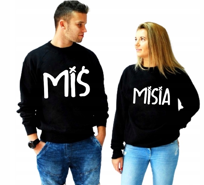 

Bluzy Dla Par , Komplet Prezent Walentynki M