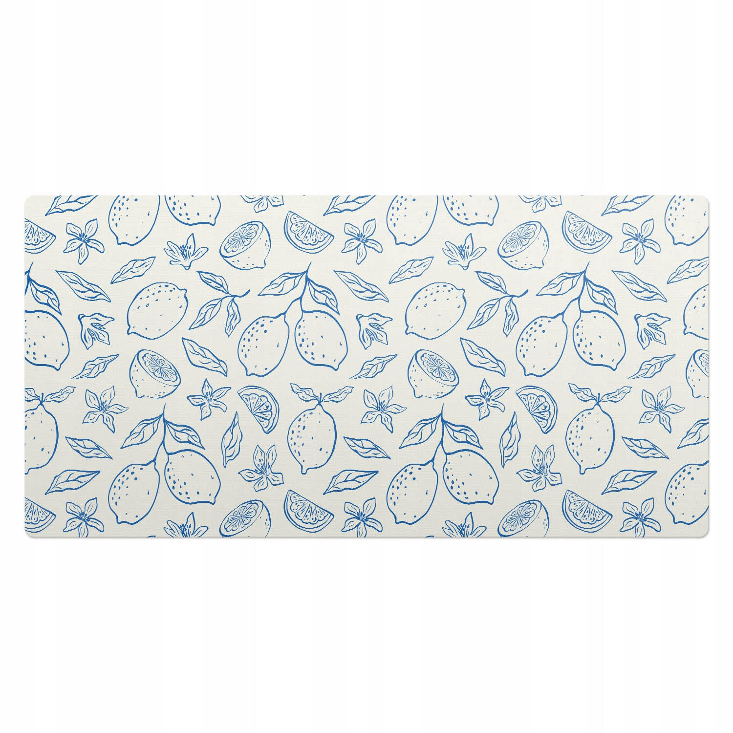 Elegantní dekorativní podložka na psací stůl Retro citronový design 100x50 cm