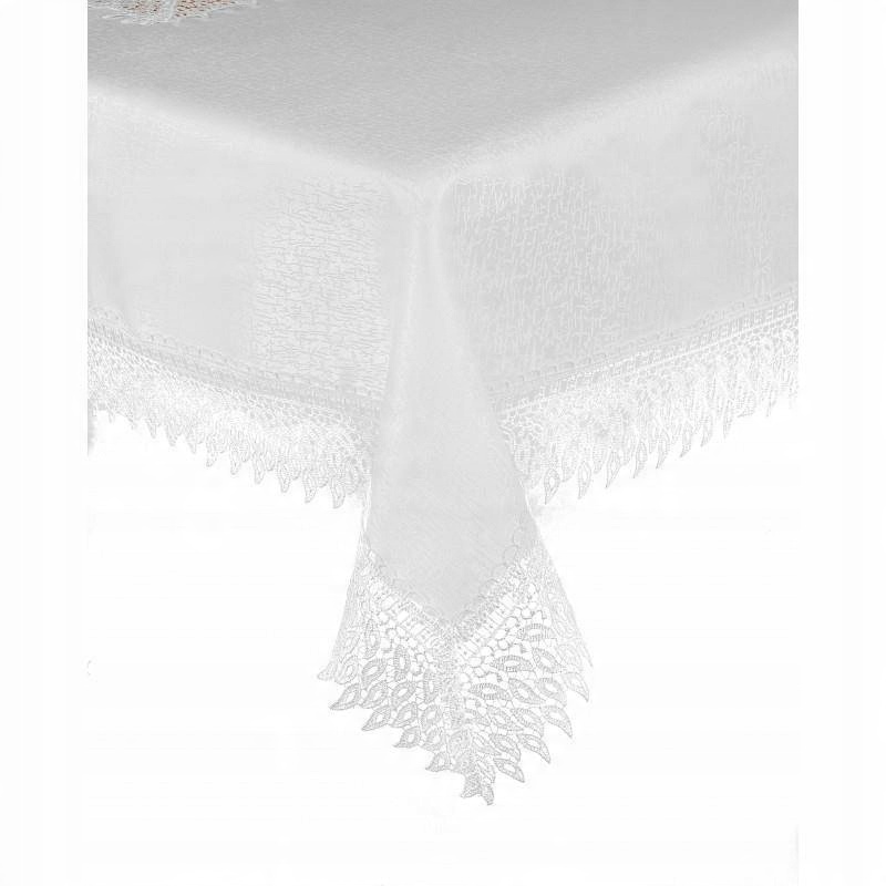 

144 Obrus z gipiurą Ortex 140x200 Biały