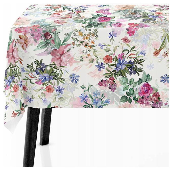 Dekorativní ubrus 140x220 Květiny Barevné 7639