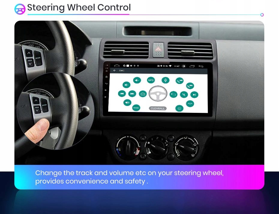 Radio 10' ANDROID Suzuki Swift 4/64G GPS WiFi PL Model j1145