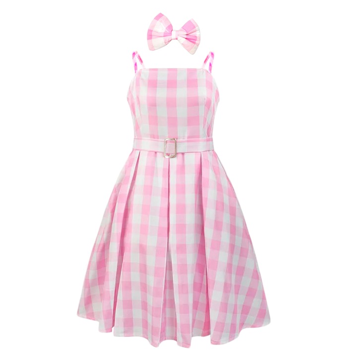 Strój Kostium Przebranie Sukienka BARBIE XL 140-150 cm Zestaw 3 częściowy Marka bez marki