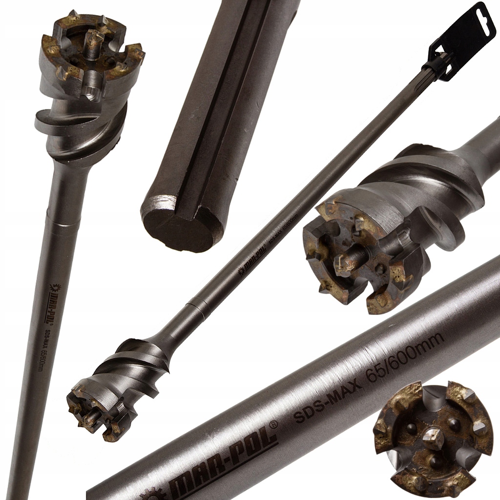 WIERTŁO PRZEBICIOWE 65/600mm SDS MAX DO PRZEWIERTÓW PESZLI RUR