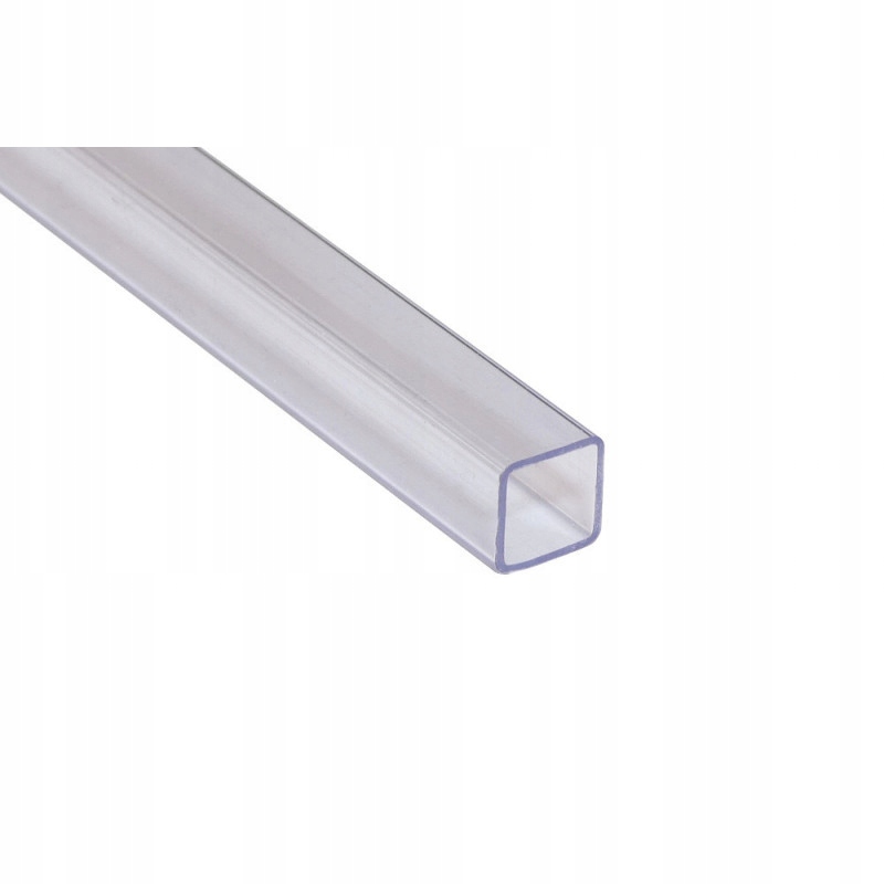 PROFIL KWADRATOWY PRZEŹROCZYSTY 12x12mm 150cm 5szt