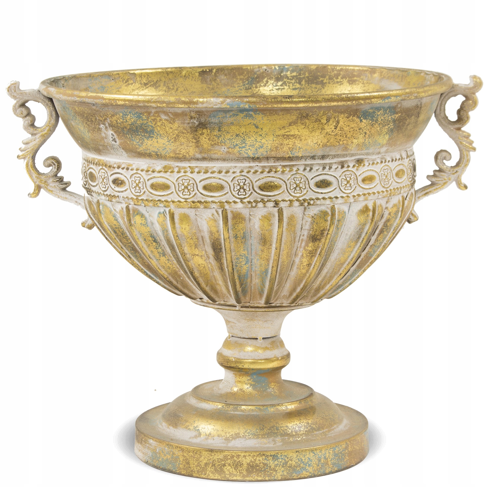 Váza na kvetináče retro dekorácia zlatá