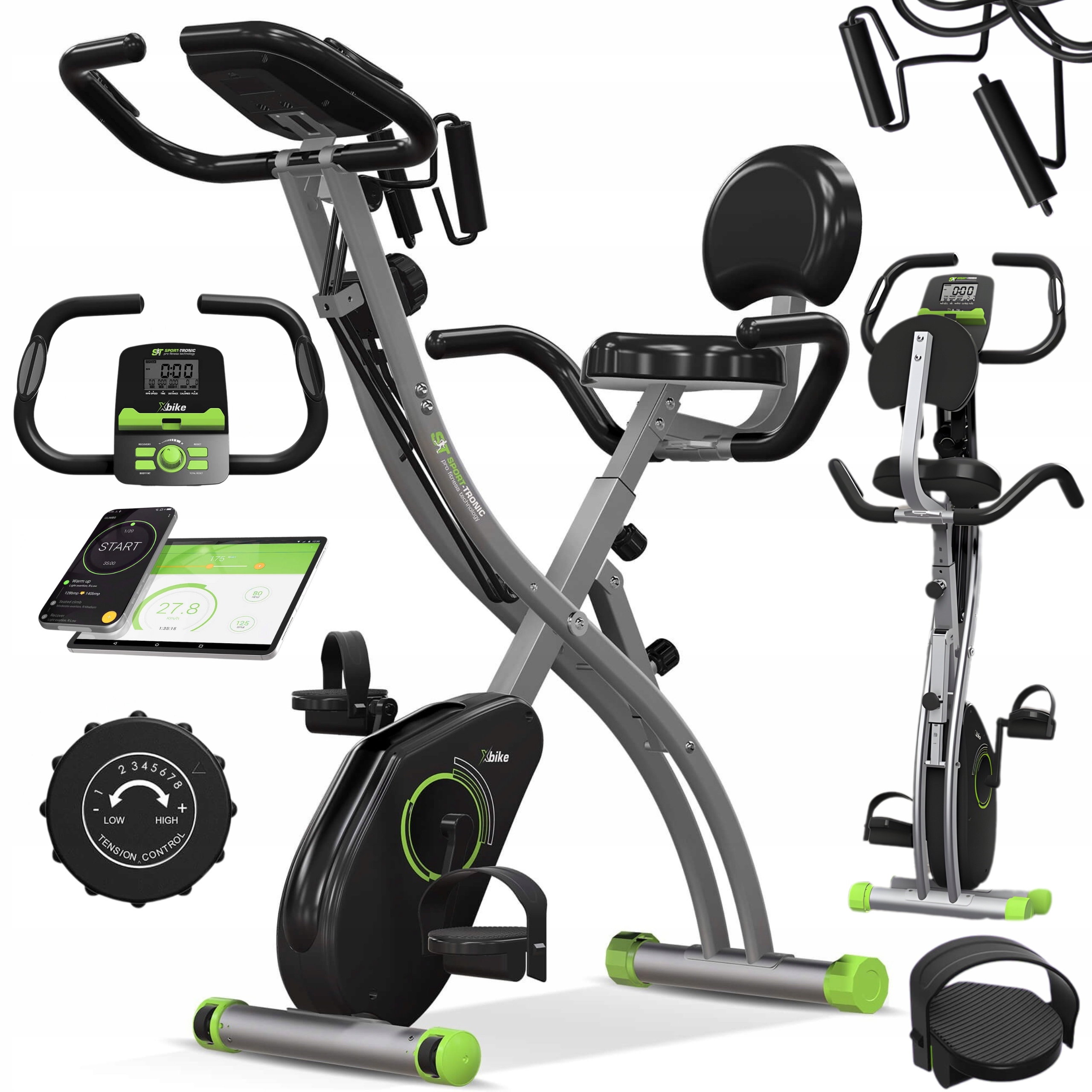 Rower Stacjonarny Rowerek Treningowy Domowy Magnetyczny Ćwiczeń Ekspander