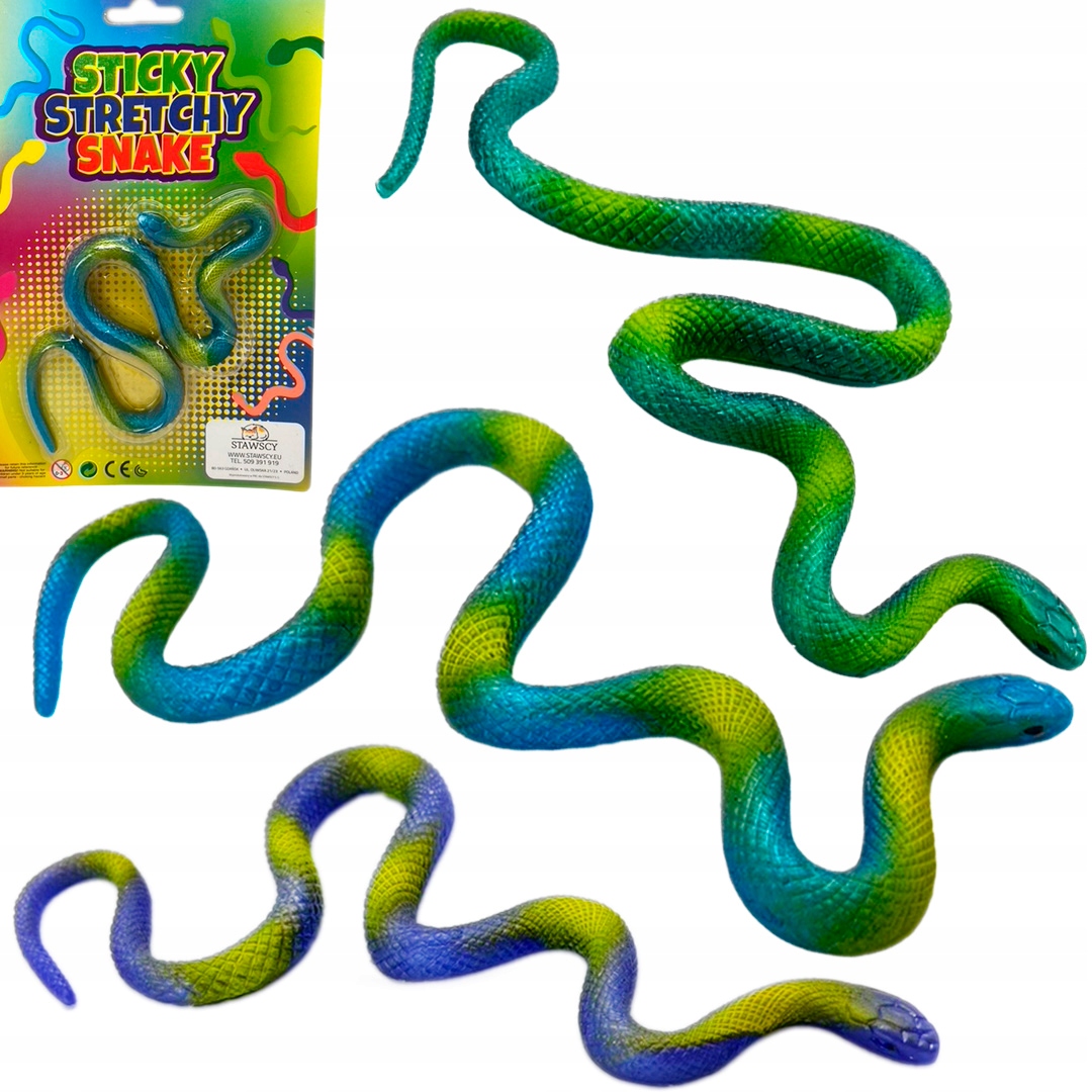 

Gumowy sztuczny Wąż rozciągliwy Miękki gad figurka