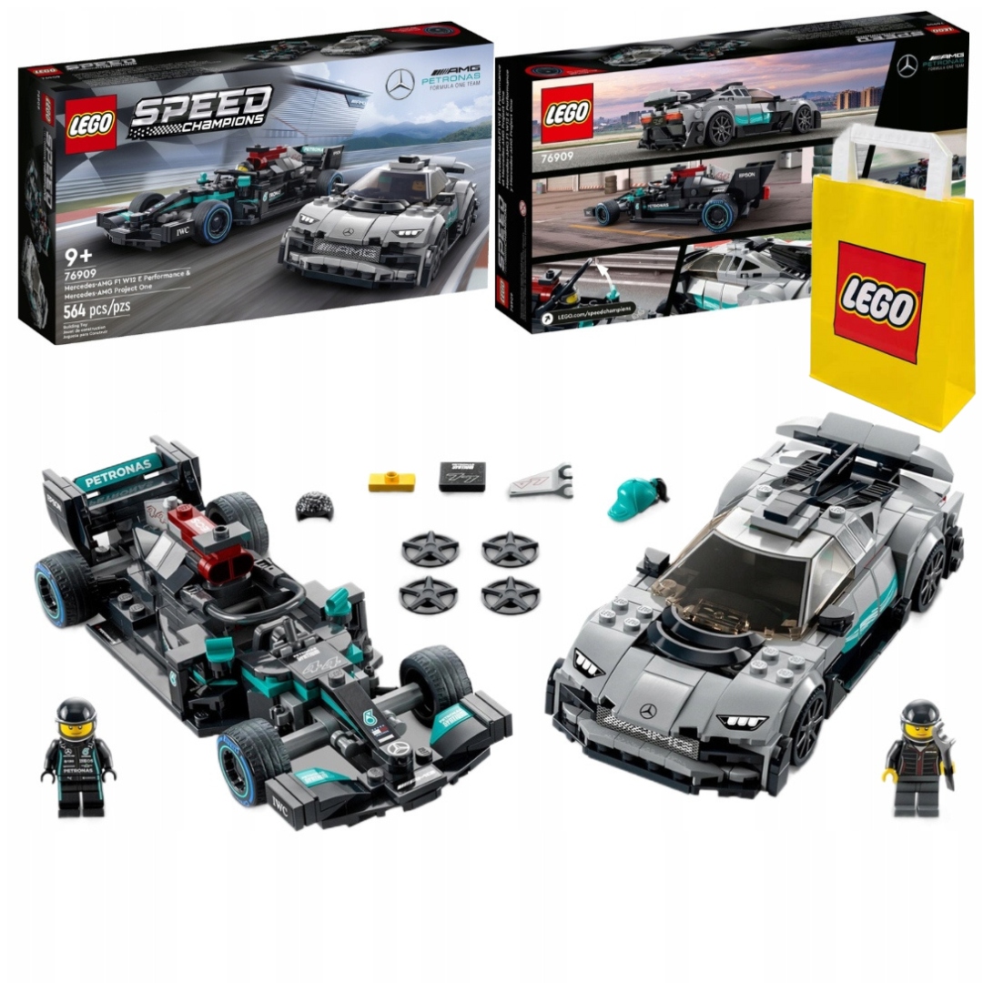 Lego Speed 76909 2x Auto Mercedes Amg F1 W12 E Performance Amg One Auta