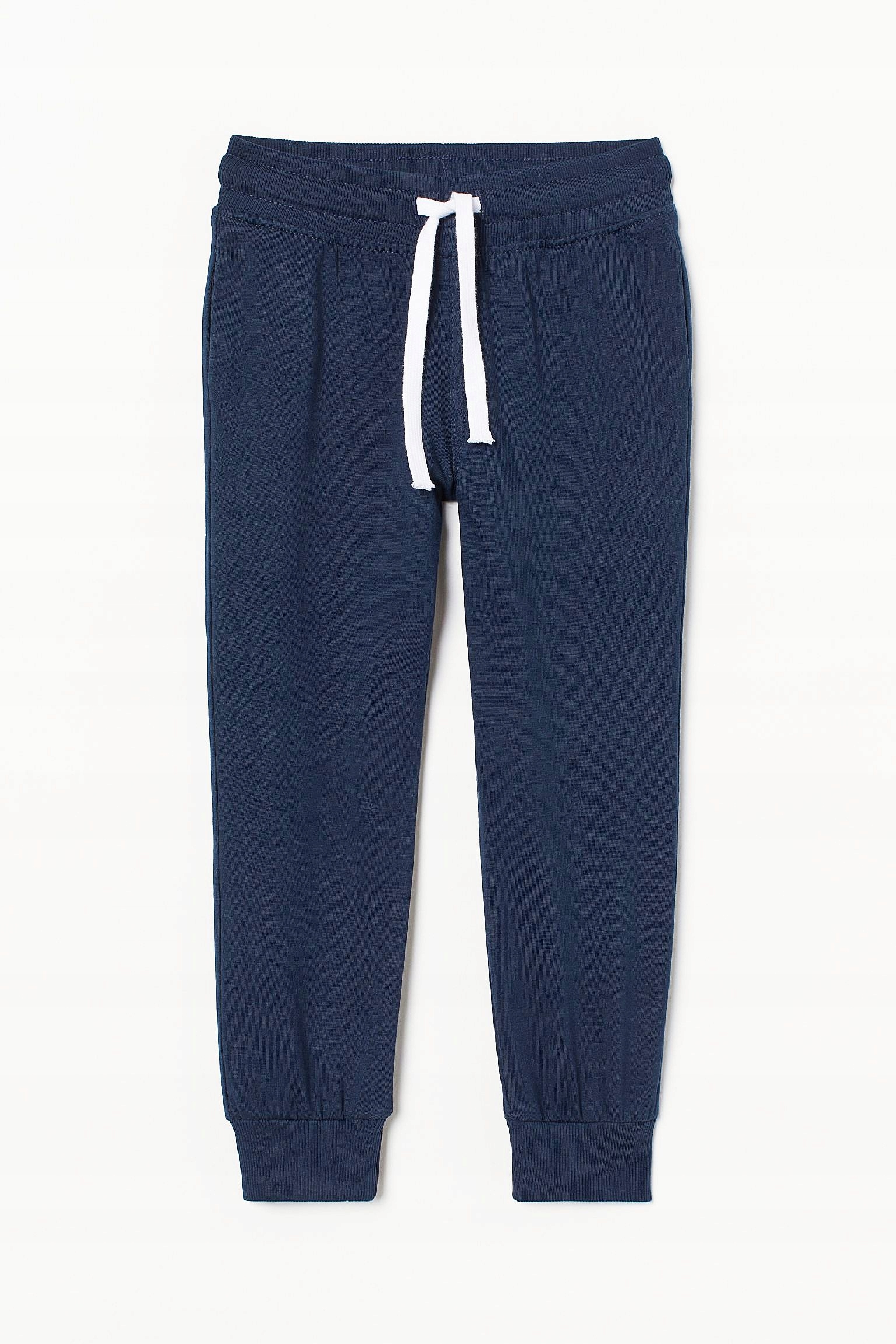 

Nowe H&m spodnie dresowe cienkie granatowe 128