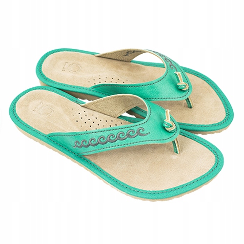 

Pantofle Damskie Japonki Skórzane Domowe Buty r.38