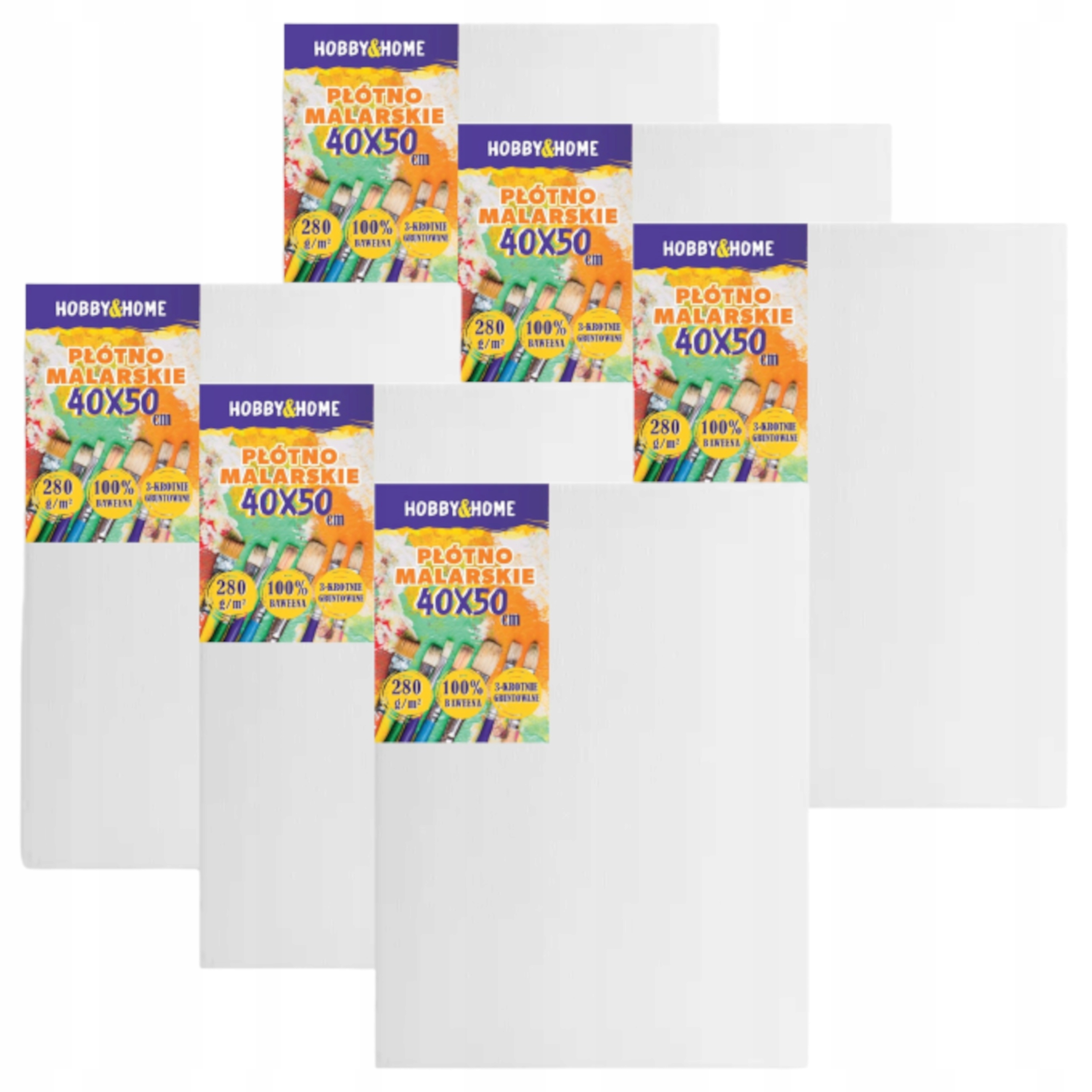 Malířské Plátno Na Malování Profesionální Malířské Plátno Sada 6 Ks 40x50 cm