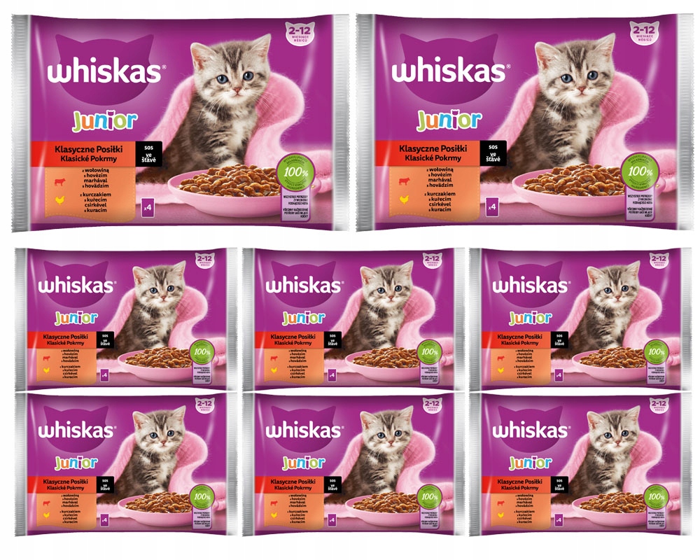 Levně Whiskas Junior Klasické jídlo v omáčce 32x85 g