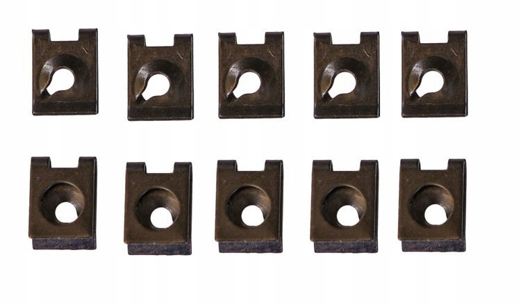 10x BLASZKA SPINKA MONTAŻOWA POD WKRĘT 4,8 DO OSŁONA NADKOLE ZDERZAK PŁYTA