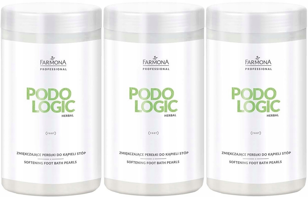 3 x Farmona Podologic Herbal Změkčující Perličky Do Koupele Nohou 800 G, Fa