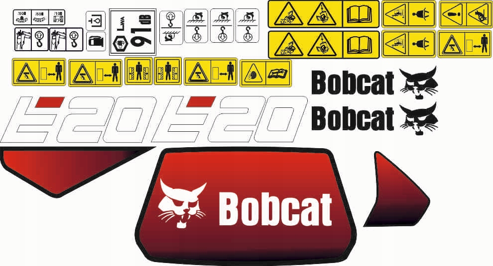 Наклейка наклейка bobcat E 20