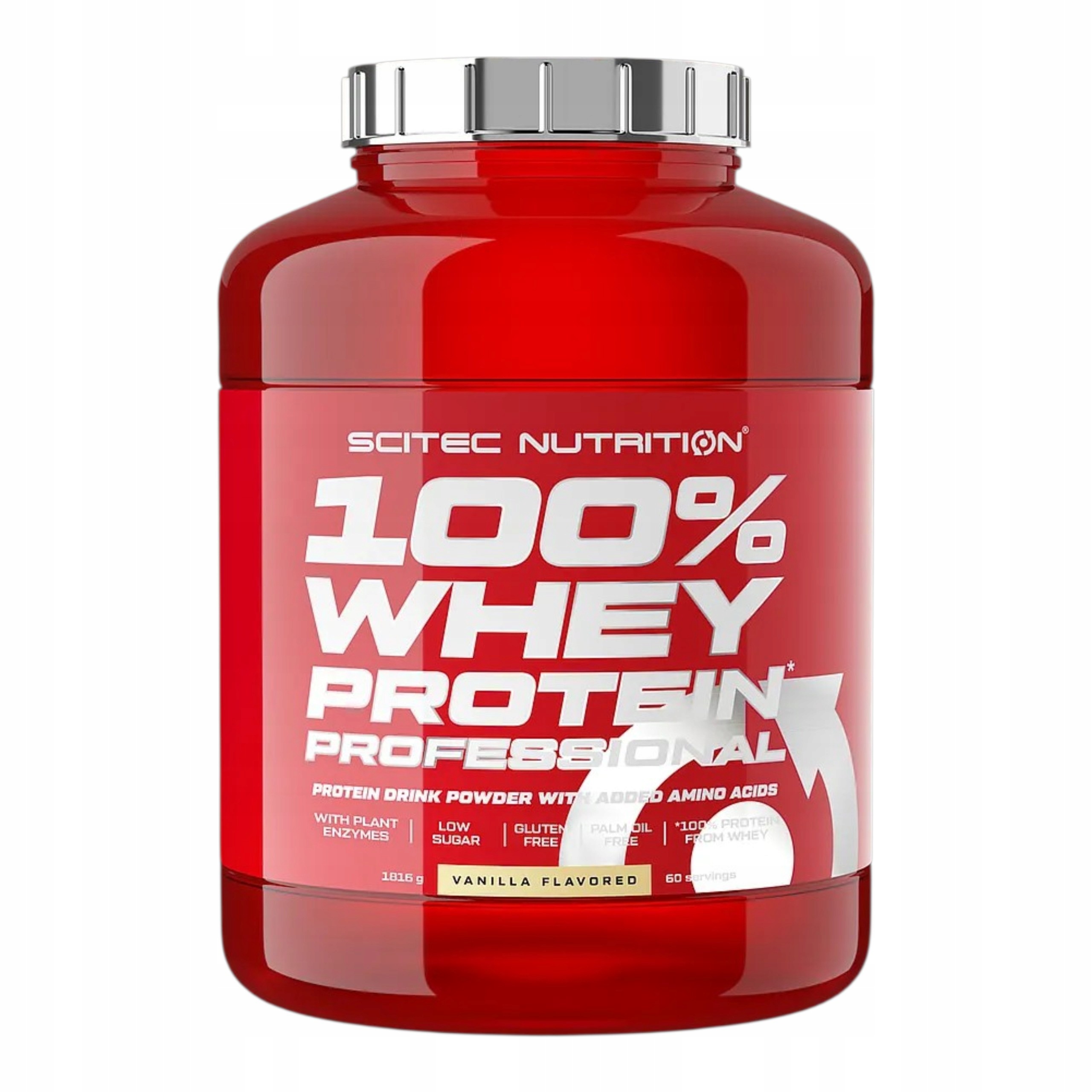 Vanilkový protein Scitec 100% Whey Protein 1816 g Doplněk Stravy Wpc Wpi Syrovátka