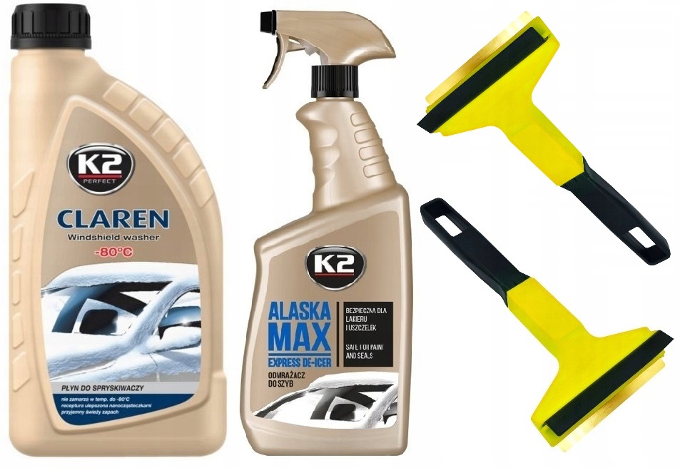 K2 CLAREN KONCENTRAT ODMRAŻACZ ALASKA MOSIĘŻNA SKROBACZKA DO SZYB MURSKA