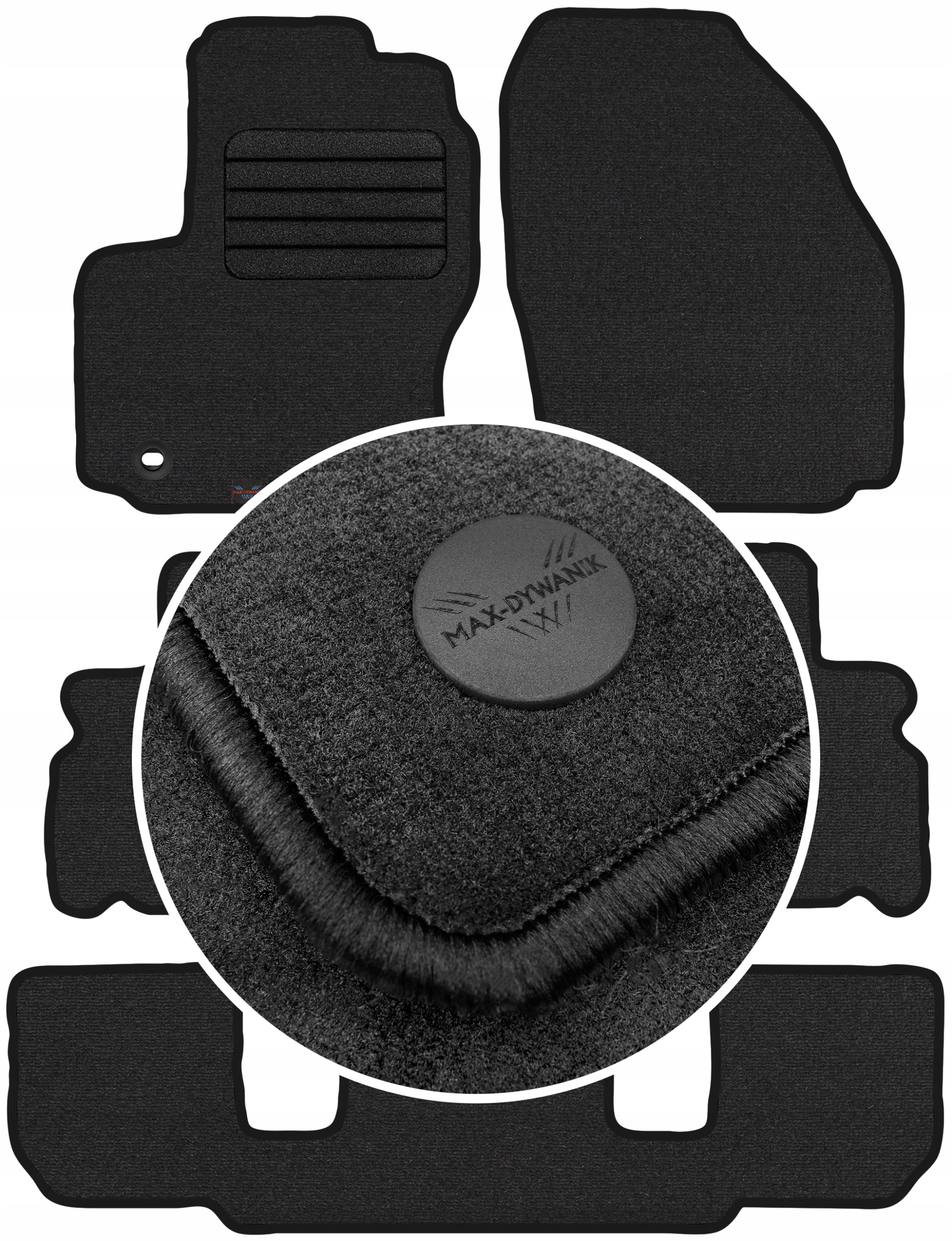 Ford S-Max I 7os 06-2010 Velúrové koberčeky Grafit