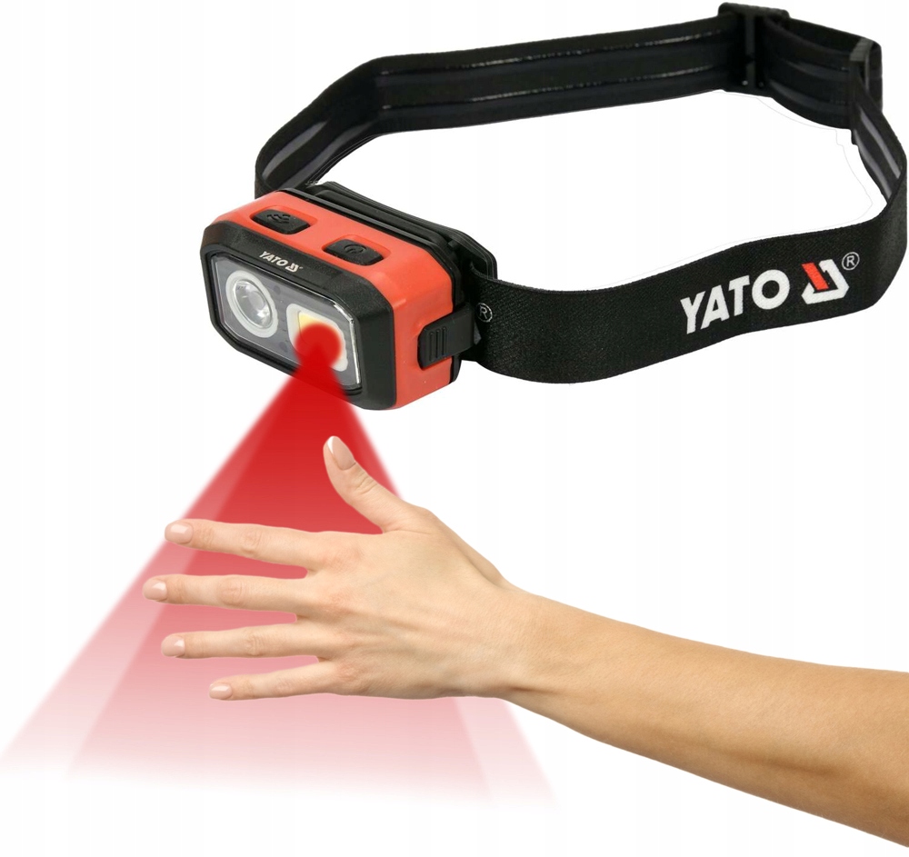 LATARKA CZOŁOWA LED NA AKU I BATERIE CZUJNIK RUCHU Rodzaj czołowa