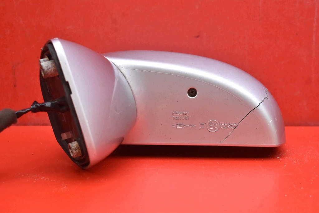 mirror left silver EU 021206 NISSAN TIIDA C11 04-08 3 PIN