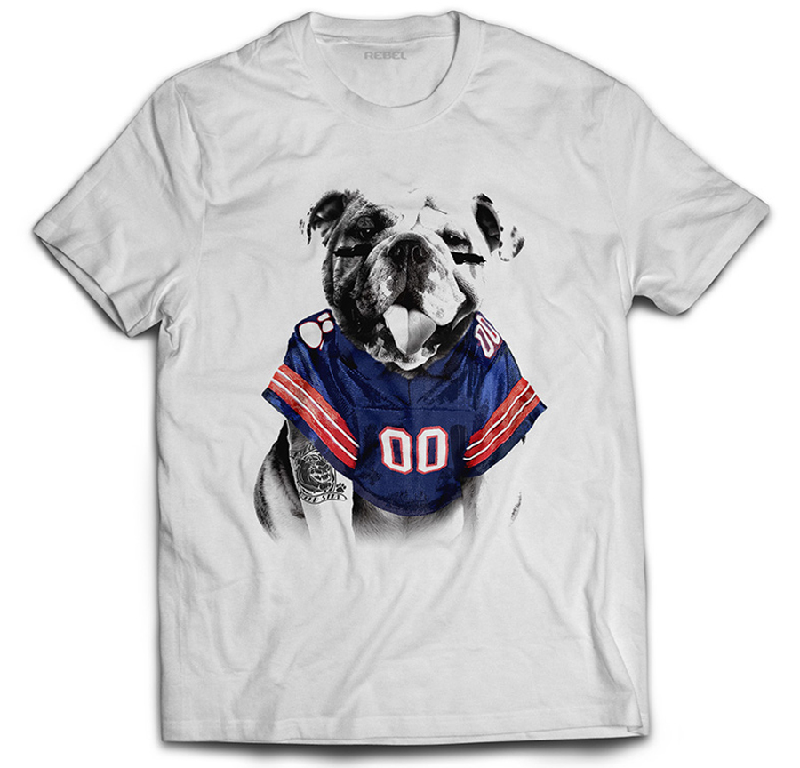 

Koszulka Rugby Piłka Pies Dog Kibic Buldog L