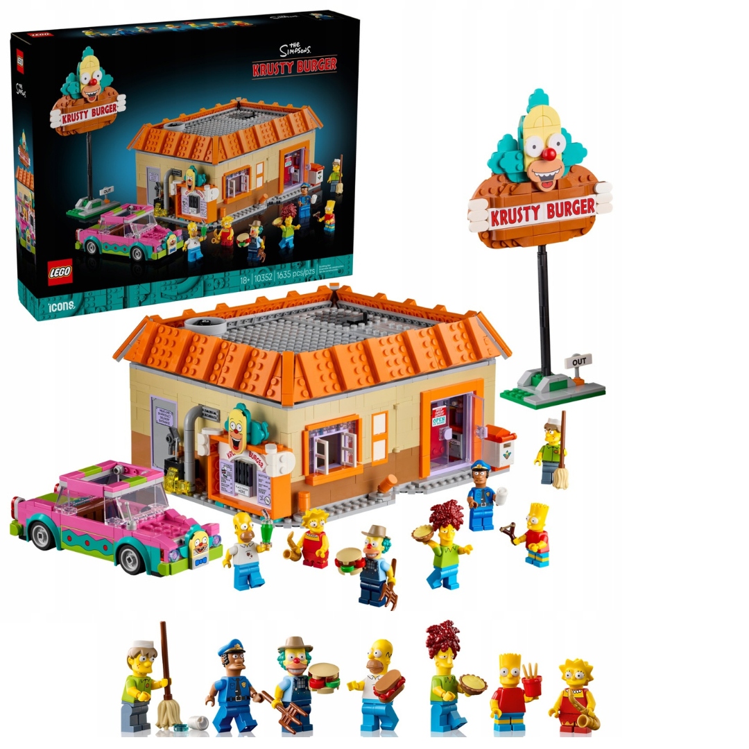 Lego Icons 10352 The Simpsons Krusty Burger 1635 – Simpsonovi