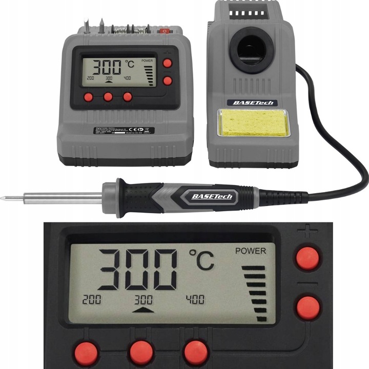 Basetech 2147832 Stacja lutownicza 60W, 200 - 450 °C
