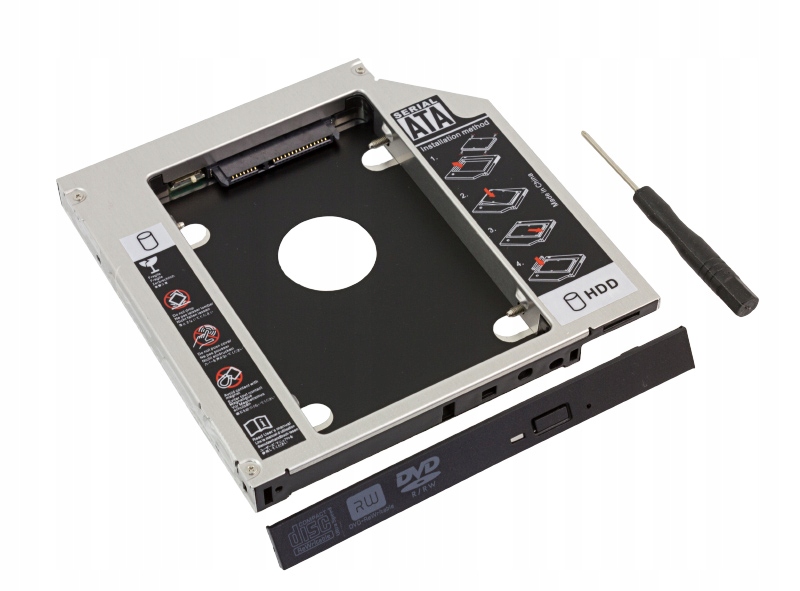 Kieszeń na drugi dysk ramka 2,5 Hdd Ssd Sata 9,8