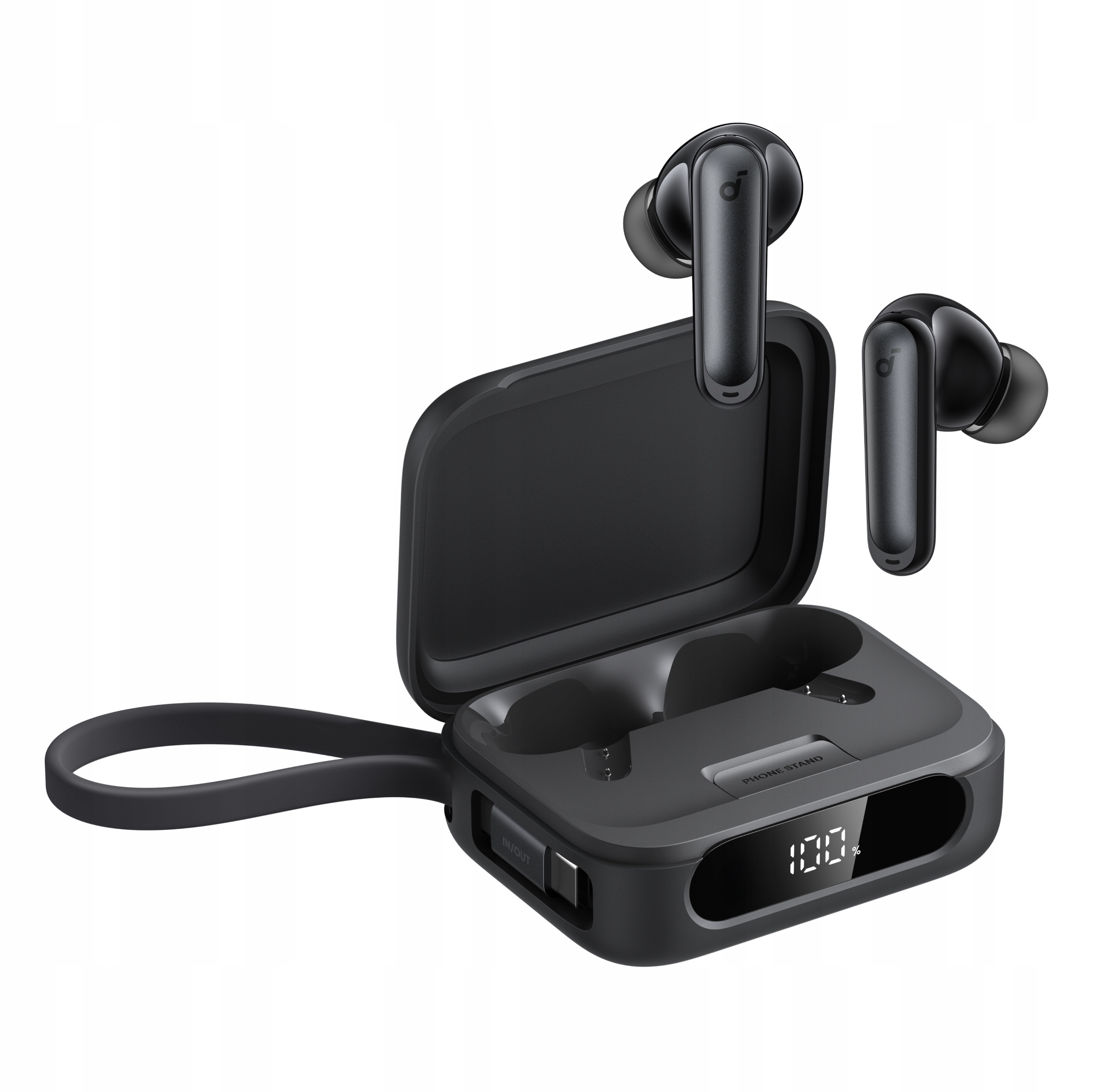 Słuchawki douszne soundcore P41i Anc czarne z adapterem Lightning