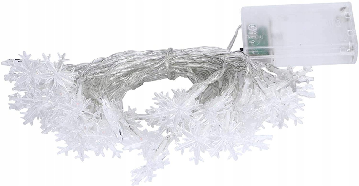 

Lampki Świąteczne Duże Gwiazdki 10 Led 0,9 m