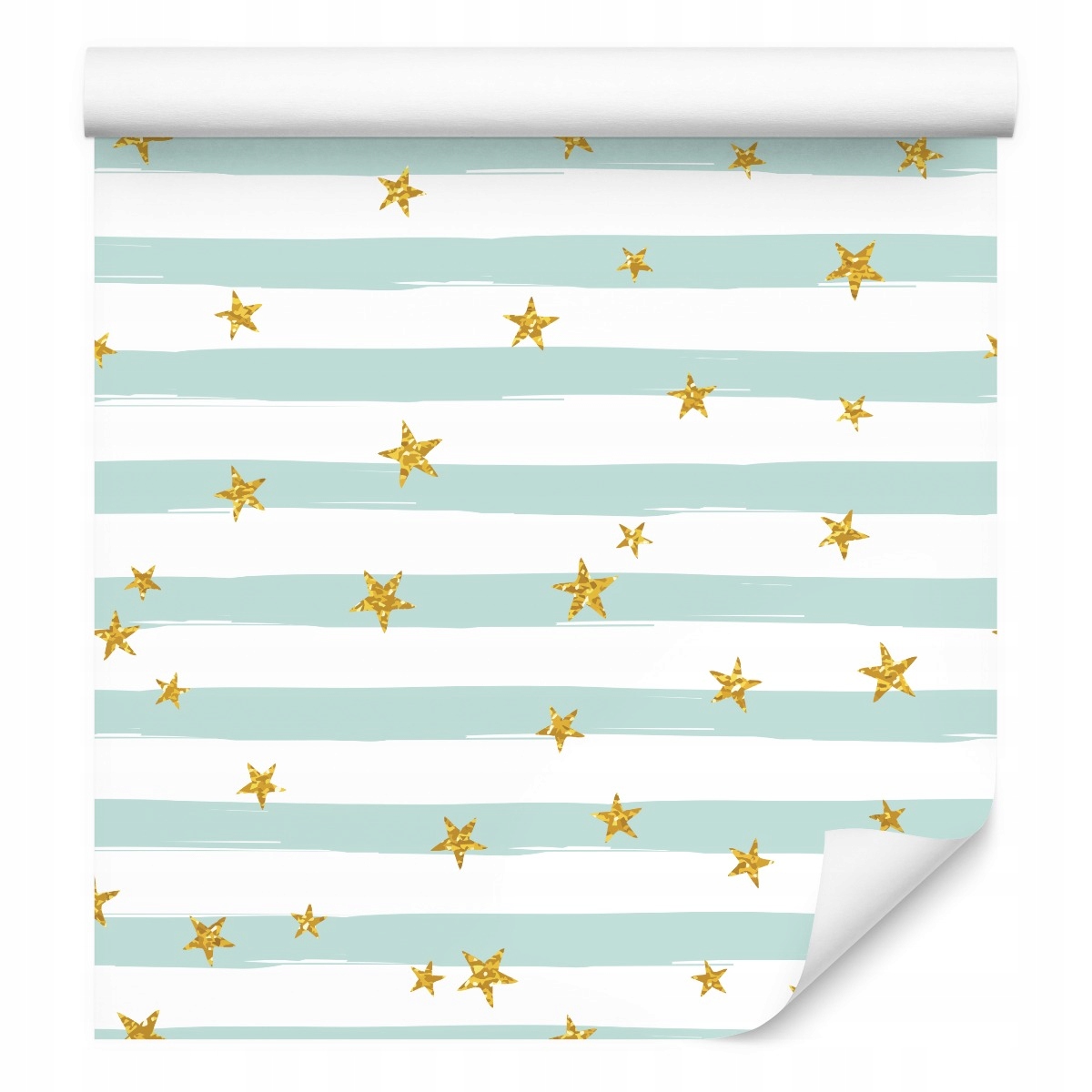 Tapeta do ložnice Moderní hvězdičky Pásky Dekor