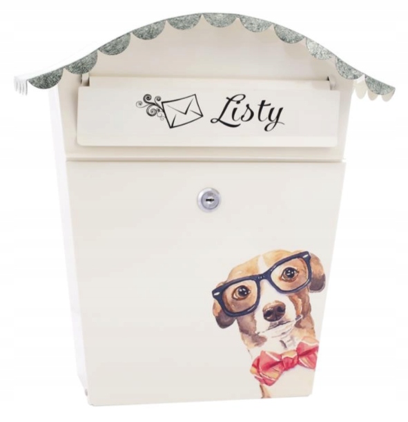 Poštovní Schránka Ručně Malovaný pes