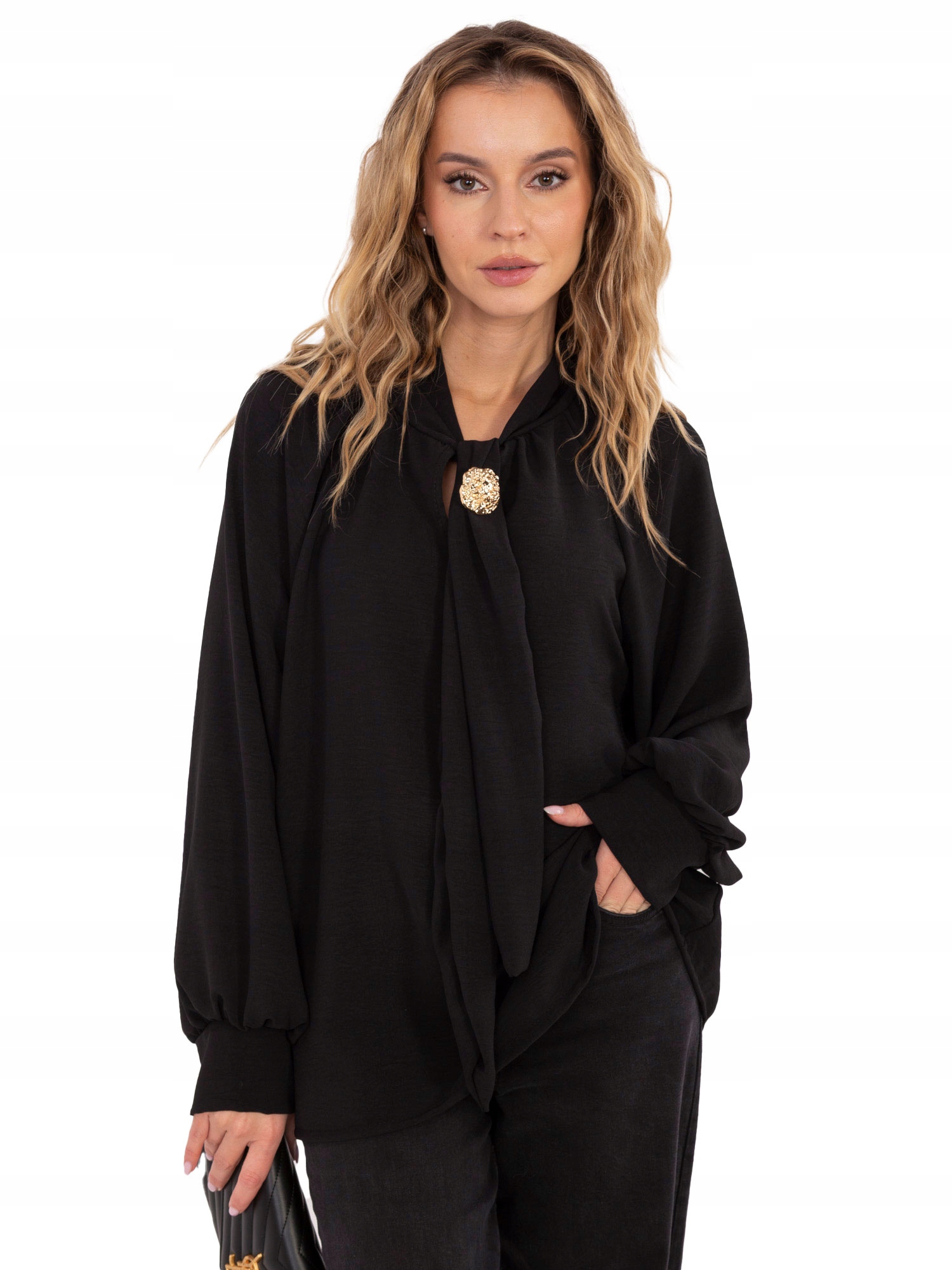 Bluzka Damska Koszulowa o luźnym kroju