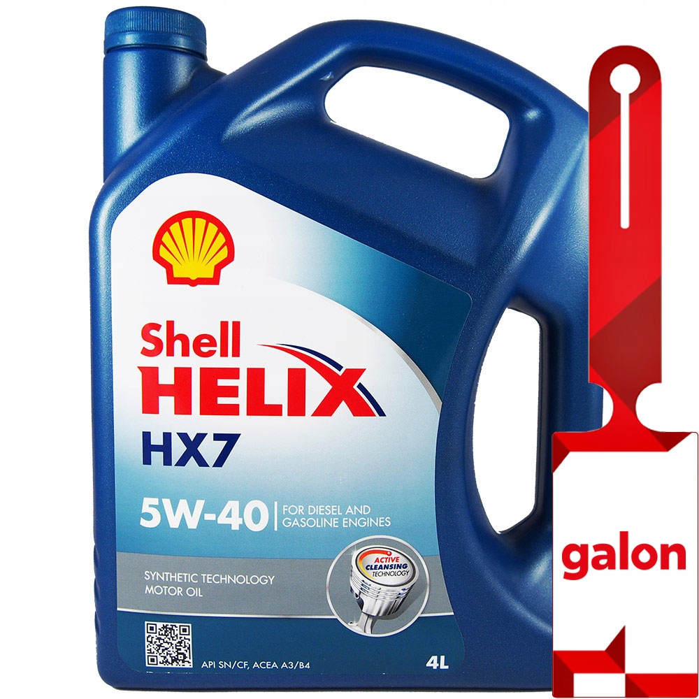 

Shell Helix HX7 5W40 4L