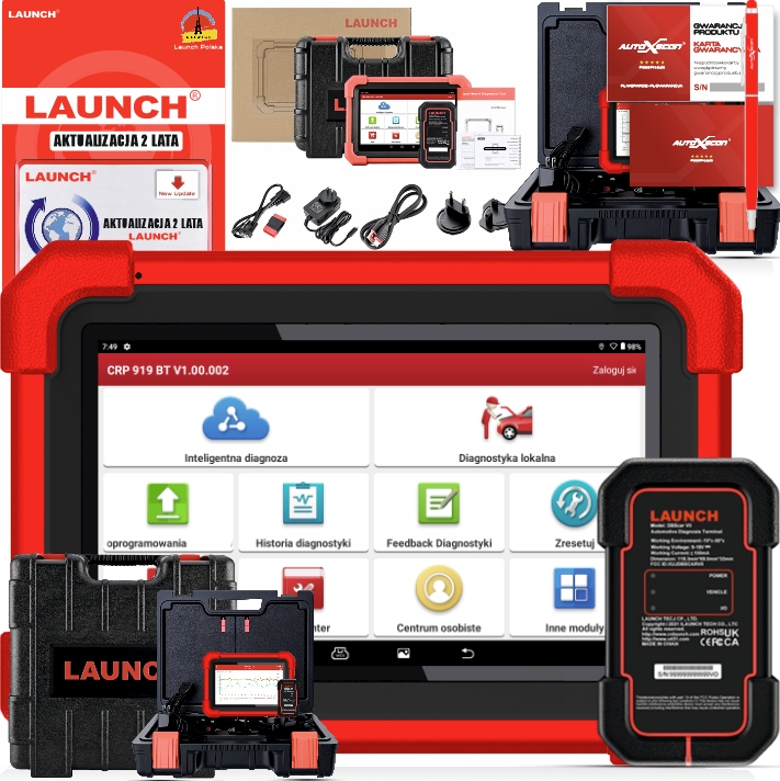 Launch CRP919XBT Nový model 2025r Jazyk Poľský Bluetooth od Launch Poľsko
