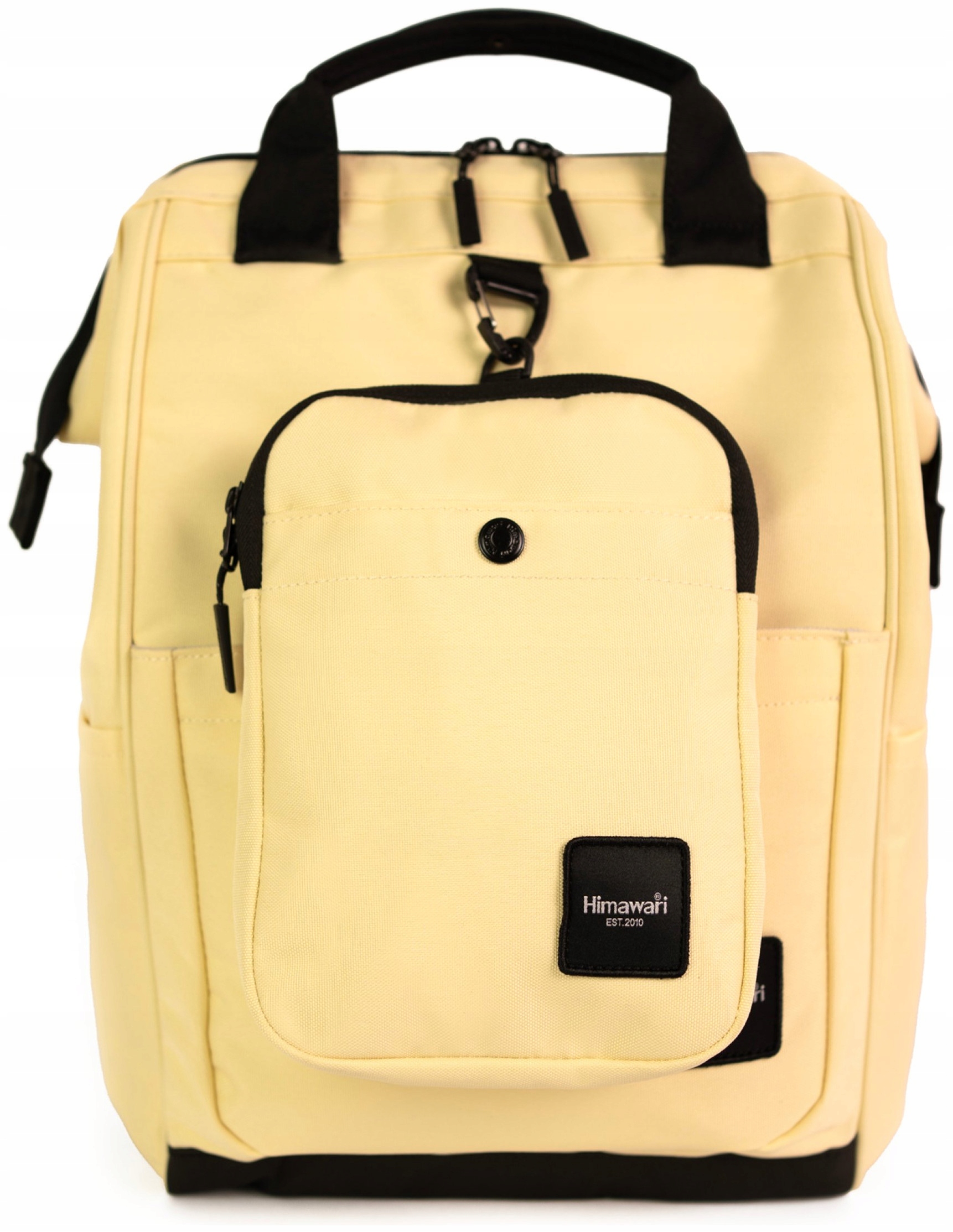 Batoh na notebook Himawari Case M organizér, prostorný rám, světle žlutý