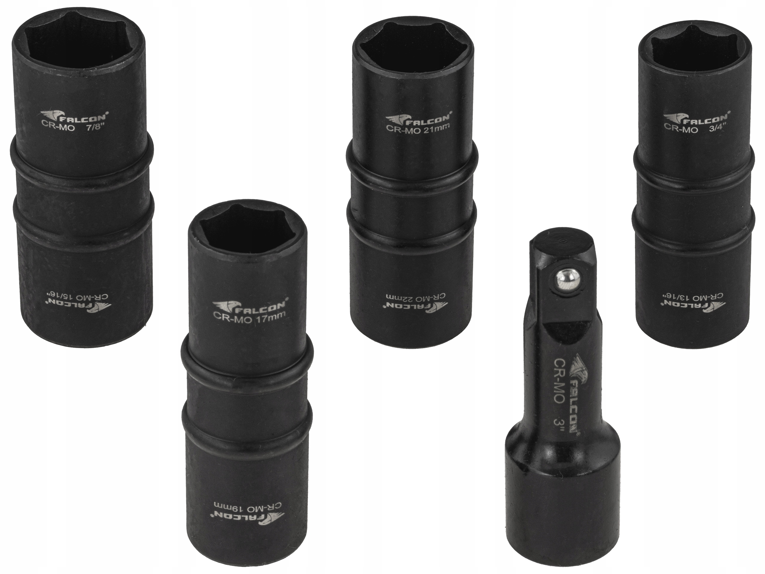 OBOUSTRANNÉ RÁZOVÉ NÁSTROJE 1/2" PRO HLINÍKOVÁ KOLA 5 KS Falcon Brand